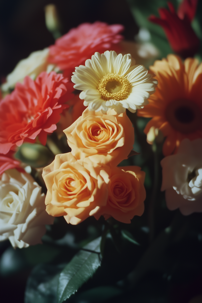 Ramo de rosas o flores variadas