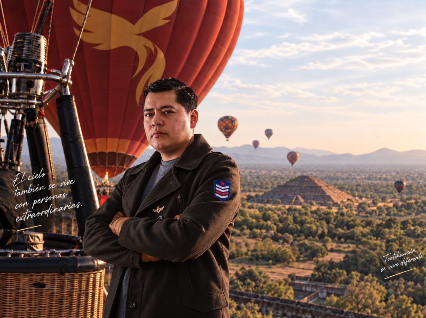 Vuelo en globo sobre las Pirámides de Teotihuacán